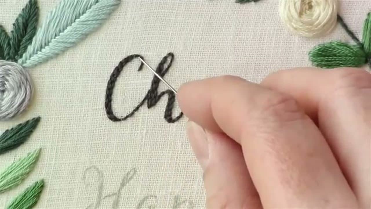 Step 1: Trace Your Letters and Hoop the Fabric