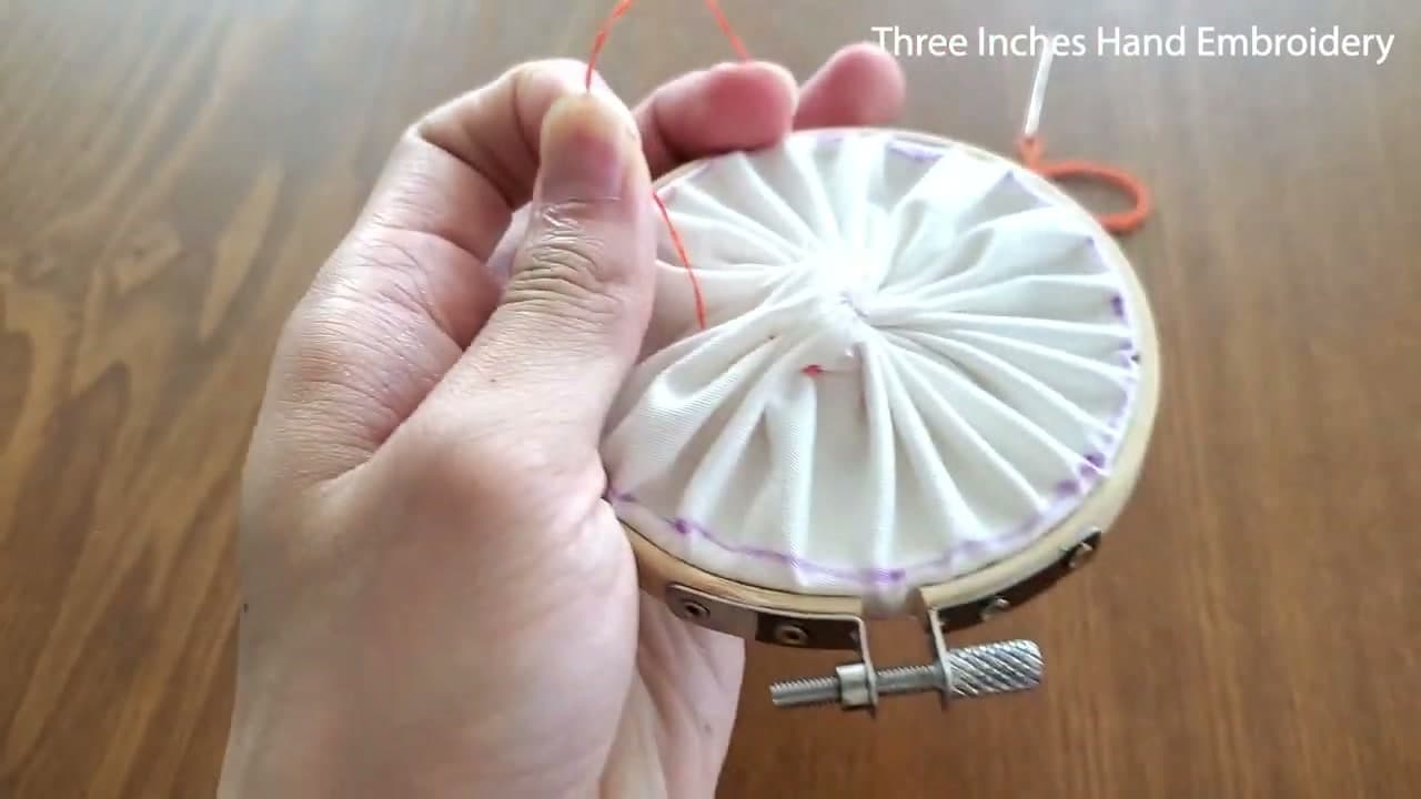 Step 2: Method 1 - Gather the Excess Fabric Into a Rosette