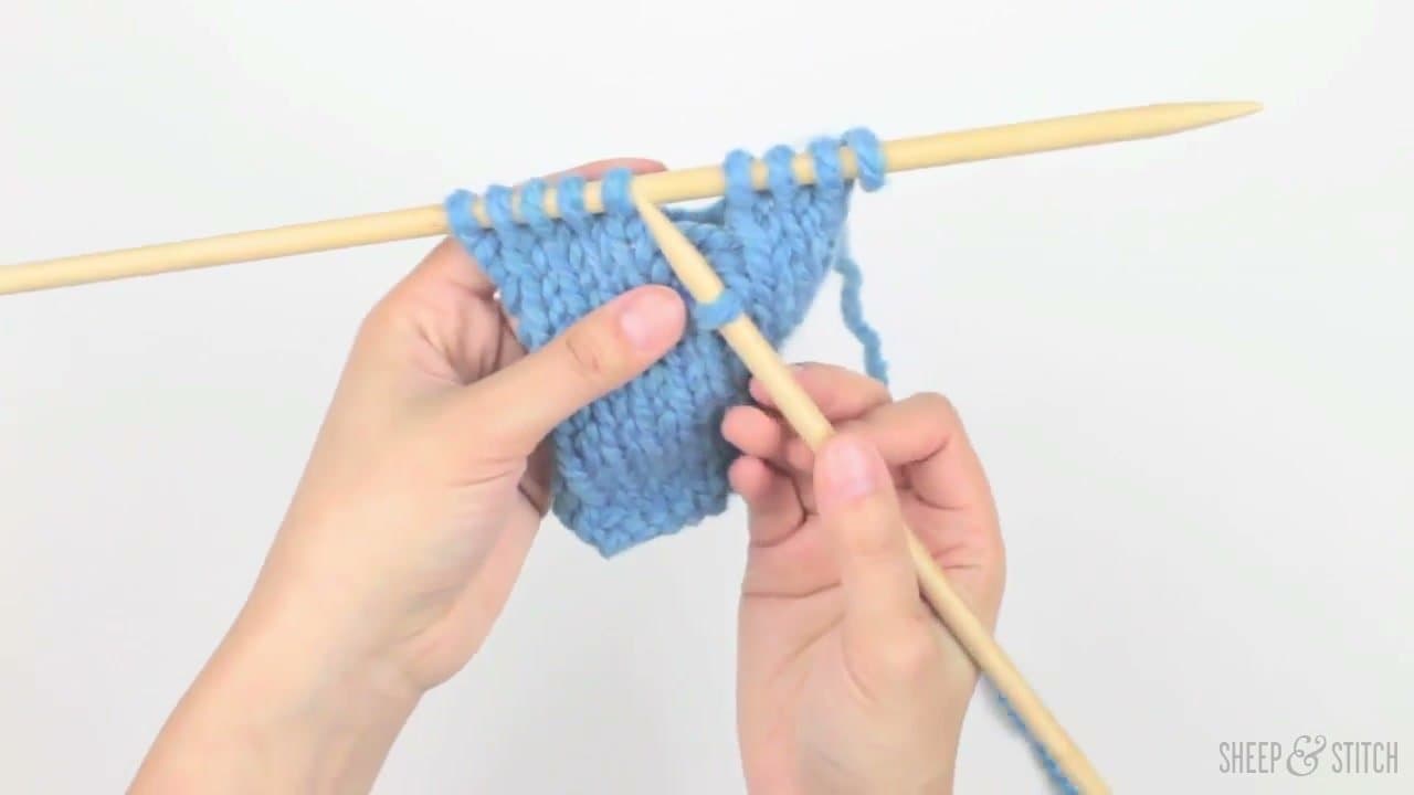 Step 5: Repeat Until Level With the Needle - How to Fix a Dropped Knitting Stitch: 7 Step Rescue Tutorial
