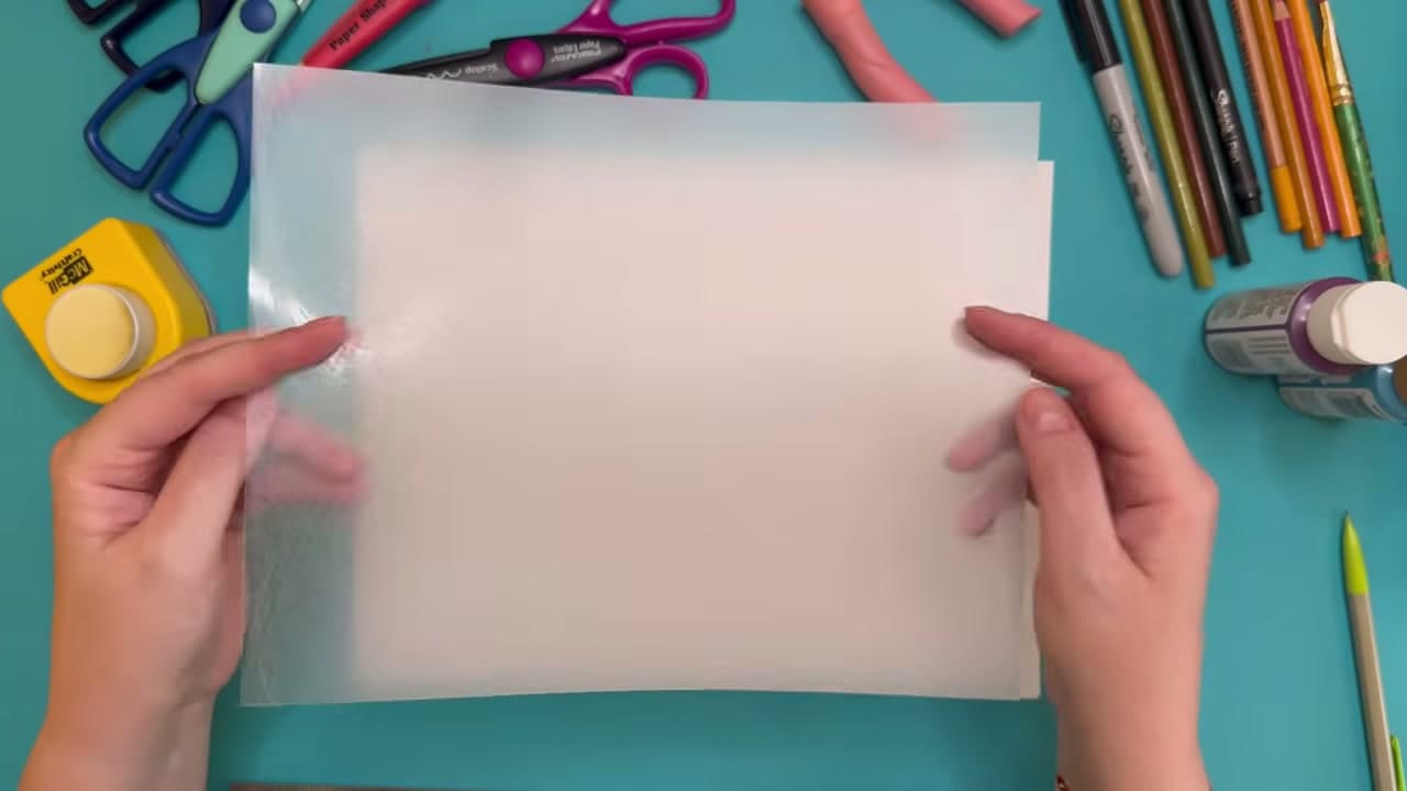 Step 1: Find the Matte Side of the Shrink Plastic Sheet - How to Make Shrinky Dinks