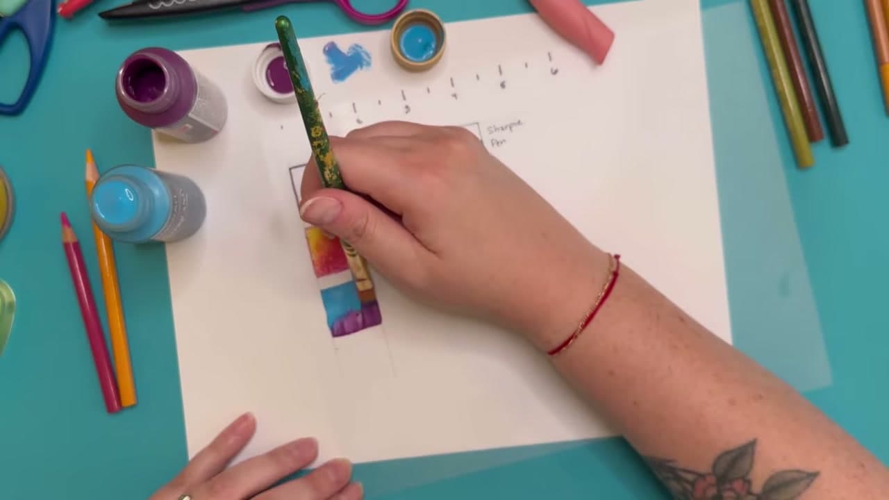 Step 4: Brush Acrylic Paint Into the Last Square - How to Make Shrinky Dinks