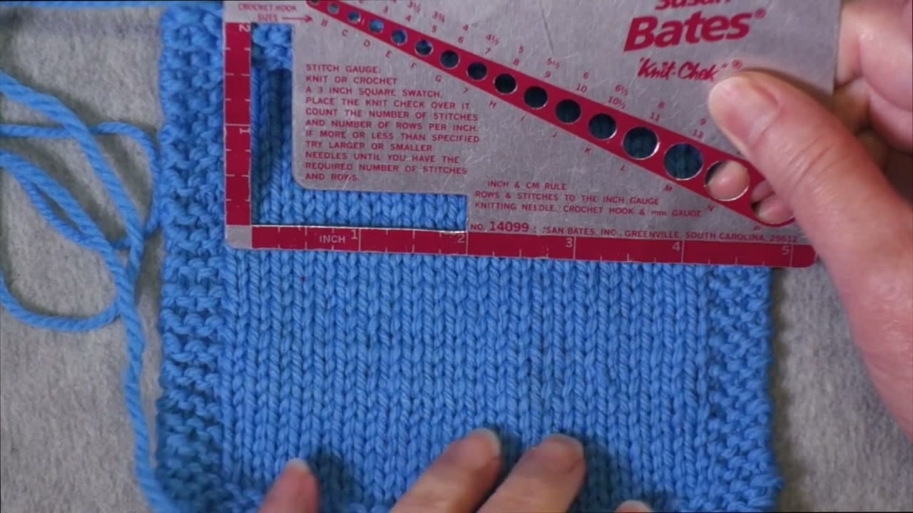 Step 8: Measure the Gauge Swatch Before Washing - How to Knit a Gauge Swatch That Measures True