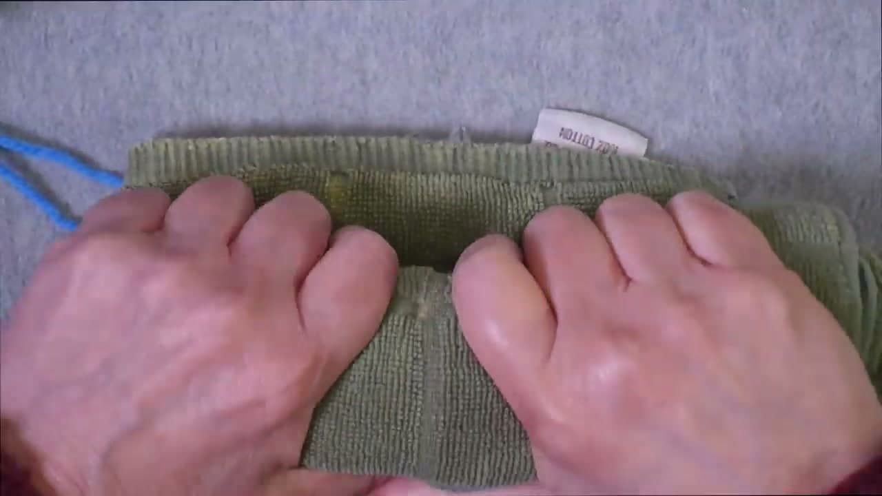 Step 9: Soak the Gauge Swatch and Roll It in a Towel - How to Knit a Gauge Swatch That Measures True