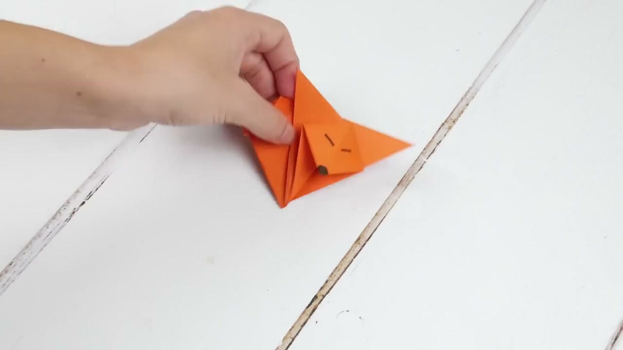 The finished result: How to Make Origami: 5 Paper Animals for Beginners