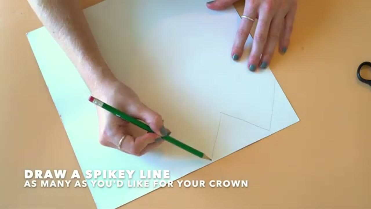 Step 1: Step 1: Draw the Crown Spikes
