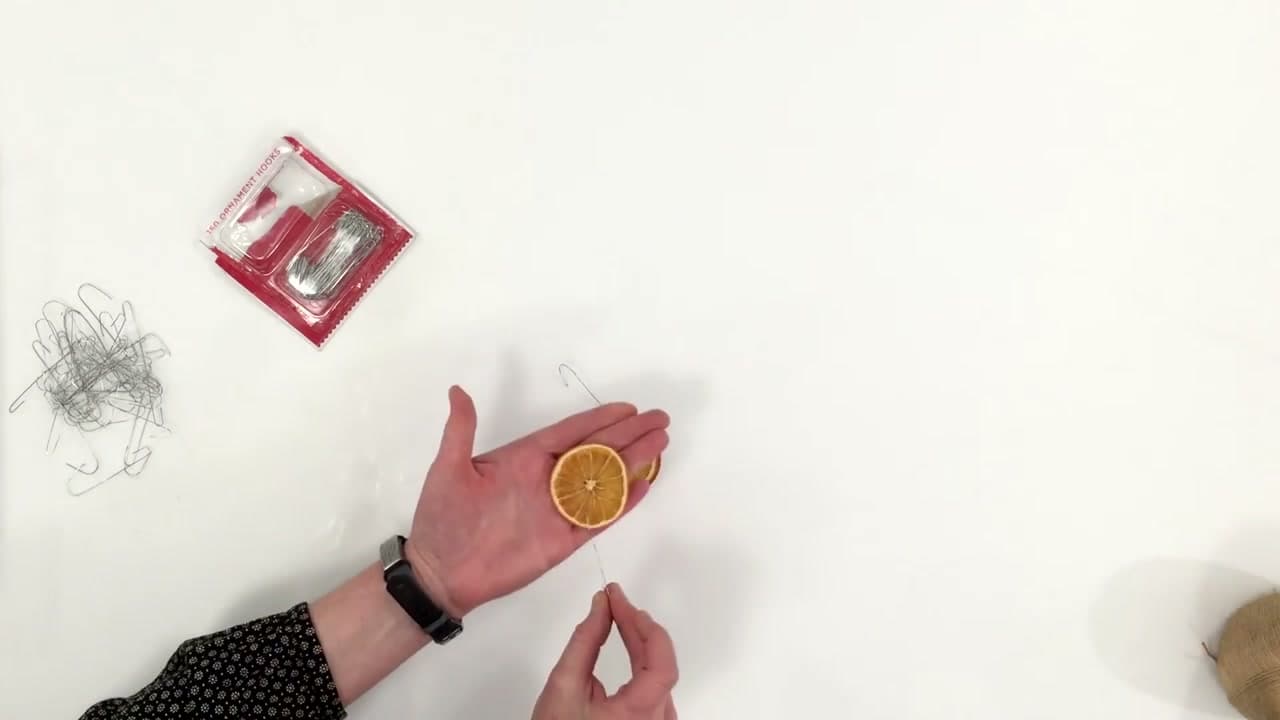 The finished result: How to Dry Orange Slices
