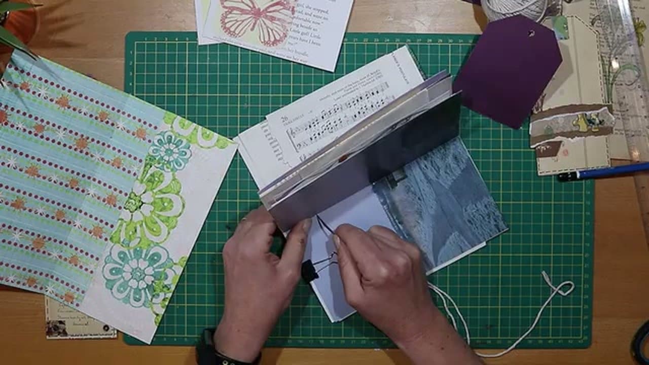 Step 7: Pierce the Holes - How to Make a Junk Journal: Step-by-Step Beginner Guide