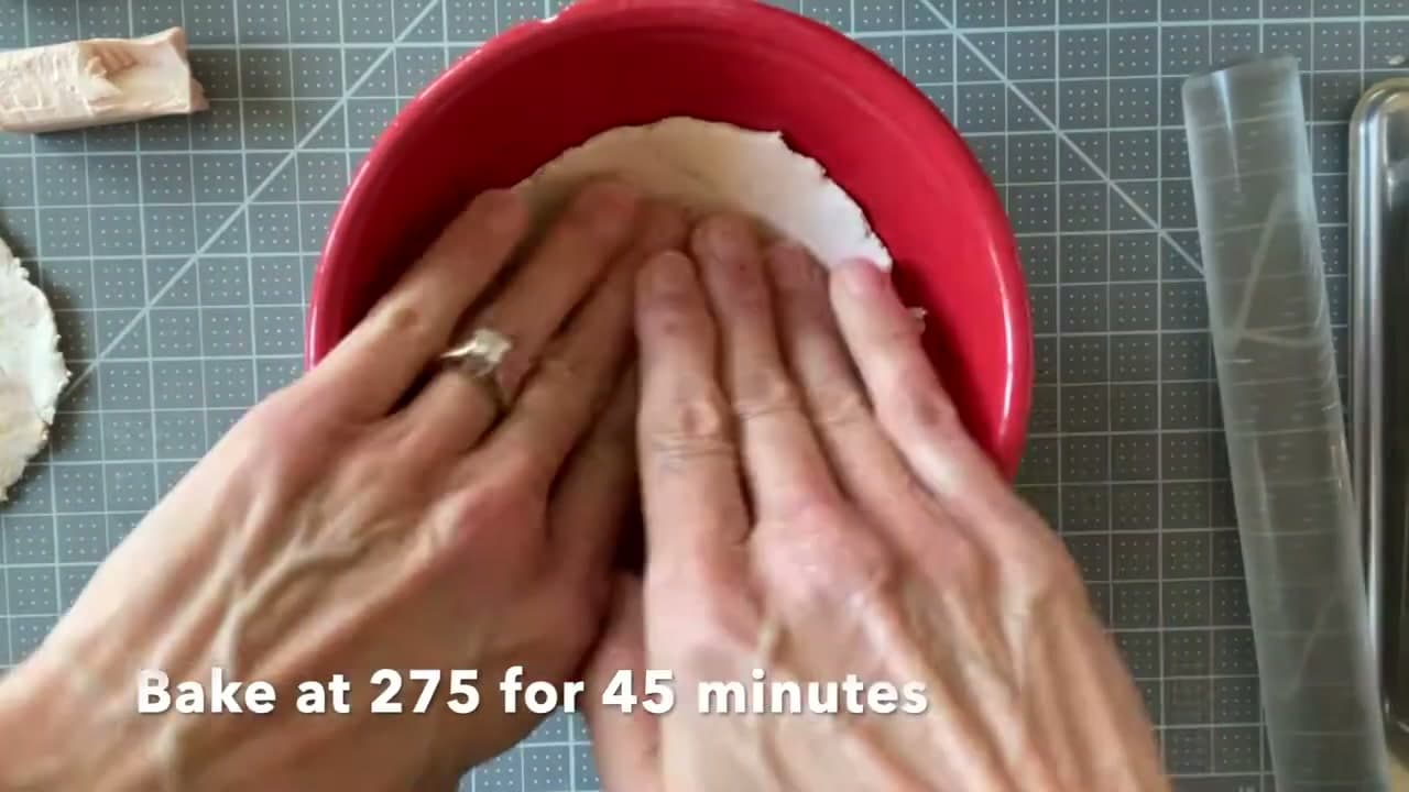 Step 5: Step 5: Drape Over an Oven-Safe Bowl