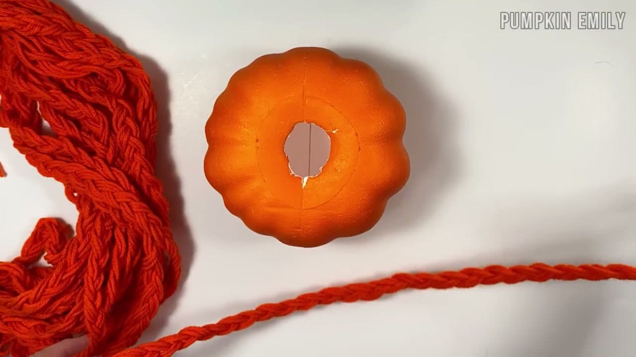 Step 7: Make About 20 Braids Total - How to Make a No-Crochet Yarn Pumpkin (2 Easy Methods)