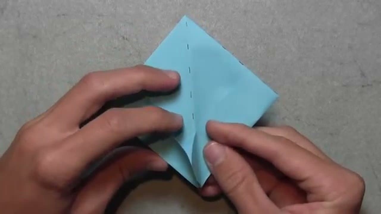 Step 4: Squash Open Into a Diamond