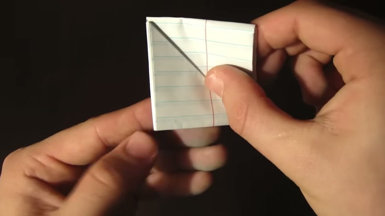 Step 7: Step 7: Fold the Last Square Into the Football