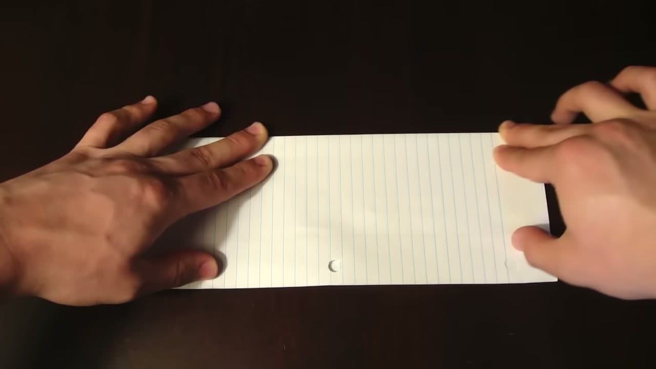 Step 3: Step 3: Fold the Sheet in Half the Long Way