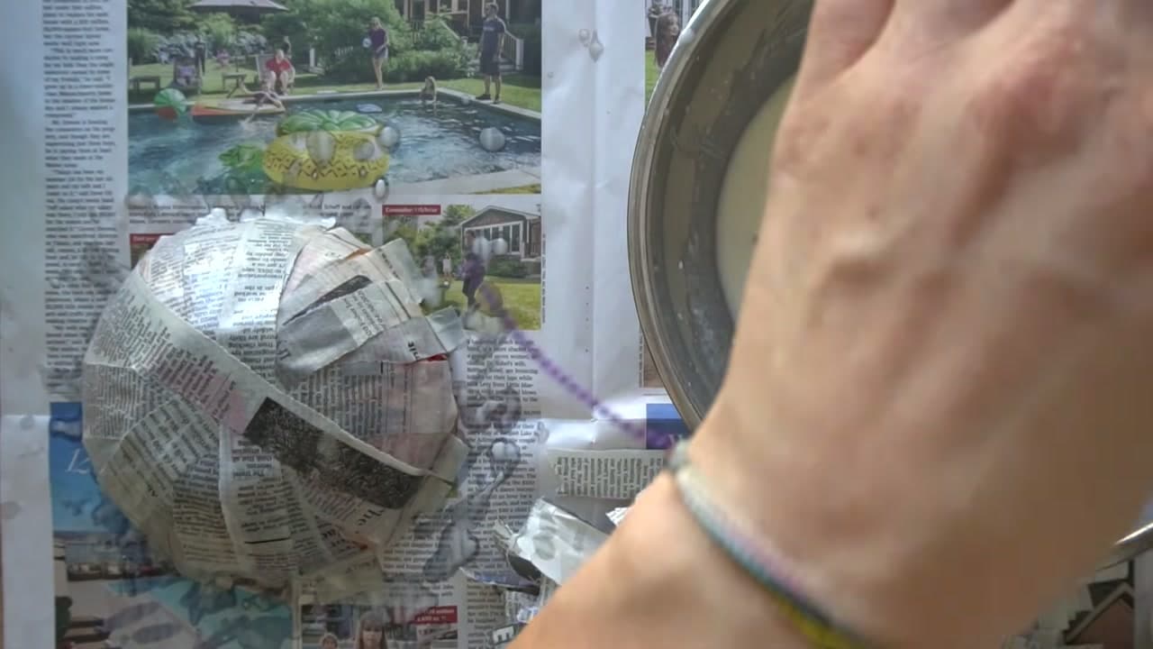 Step 5: Build Up Two to Three Layers - How to Make Paper Mache