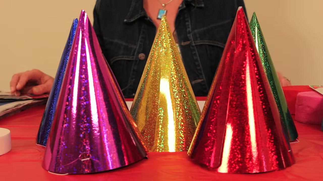 Step 1: Start With Five Party Hats - How to Make a Pinata