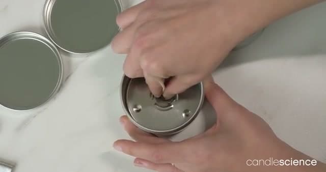 Step 5: Step 5: Set the Wick in the Tin