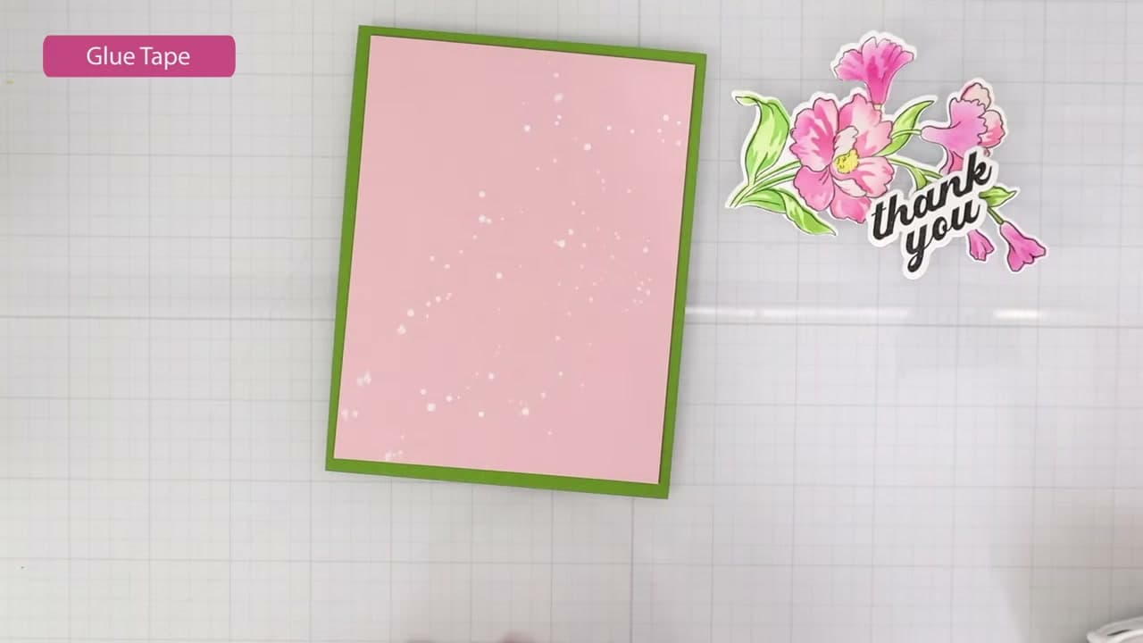 Step 7: Add Dimension with Foam Tape - How to Make a Thank You Card by Hand