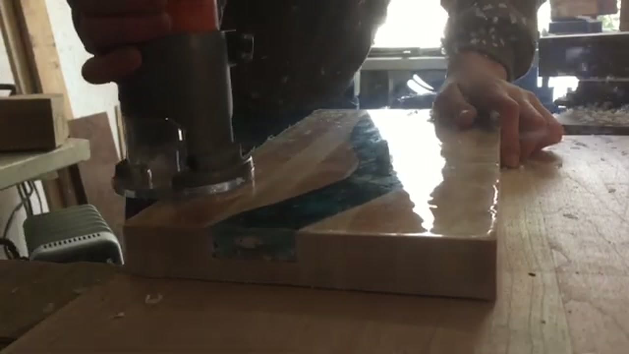 Step 8: Trim, Sand, and Finish - How to Make an Epoxy River Serving Board