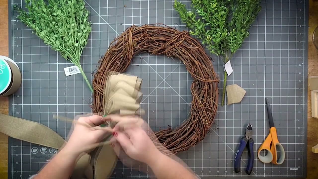 Step 5: Grow the Loops as You Go - How to Make a Wreath