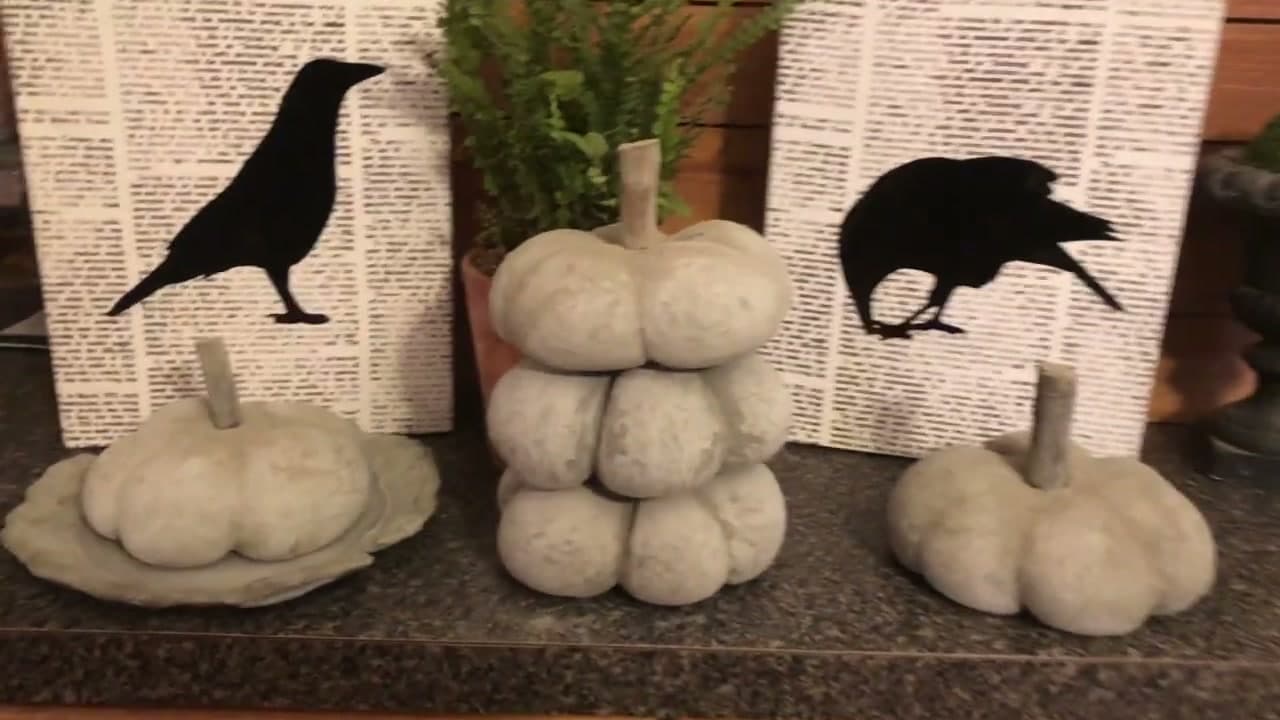 How to Make a Concrete Pumpkin (Fall Decor)