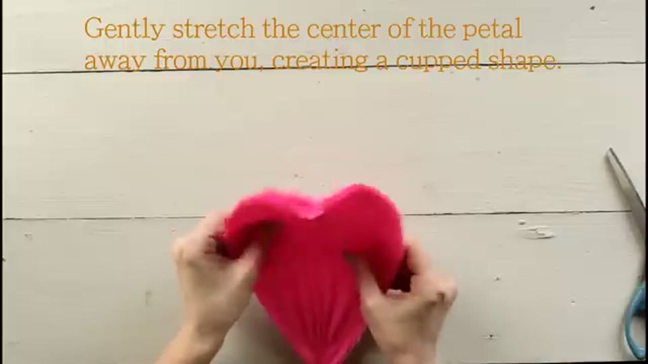 Step 2: Step 2: Stretch and Cup Each Petal
