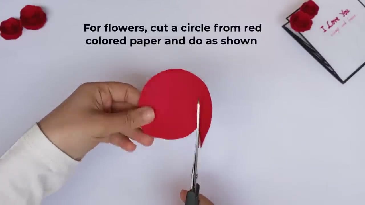 Step 1: Cut a Red Paper Circle