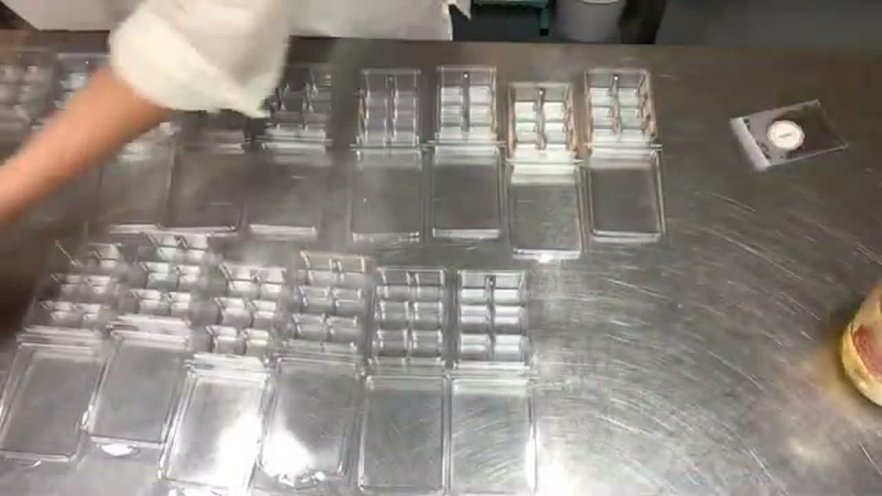 Step 1: Lay Out Your Clamshell Molds and Supplies