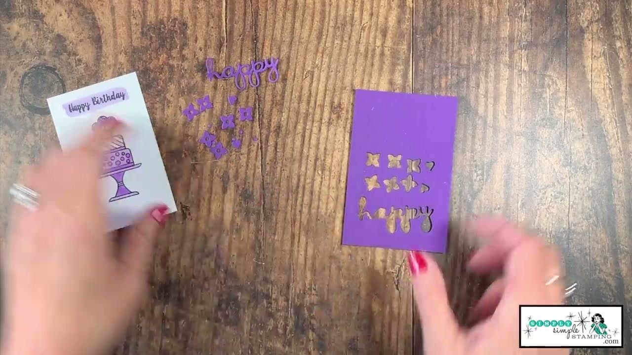 Step 3: Arrange Embellishments on the Focal Image - How to Make a Shaker Card: 7 Step Easy Tutorial With a Clear Envelope