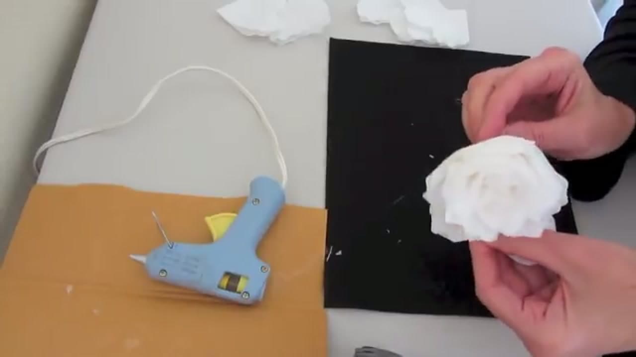 Step 7: Layer the Remaining Petals Fanning Loosely Outward - How to Make Coffee Filter Flowers (Elegant Rose Method)