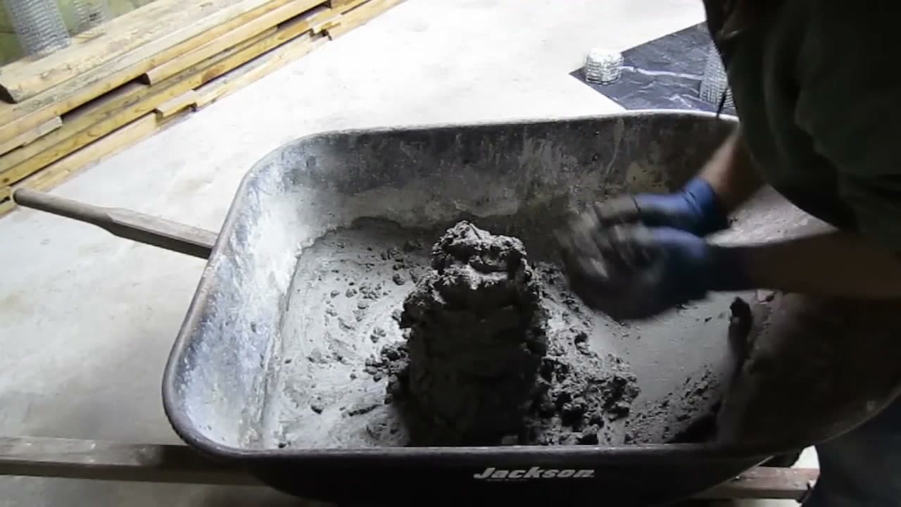 The finished result: How to Mix Concrete for Crafts - Perfect Consistency Every Time