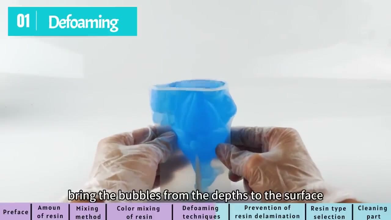 Step 7: Pour in Layers and Defoam