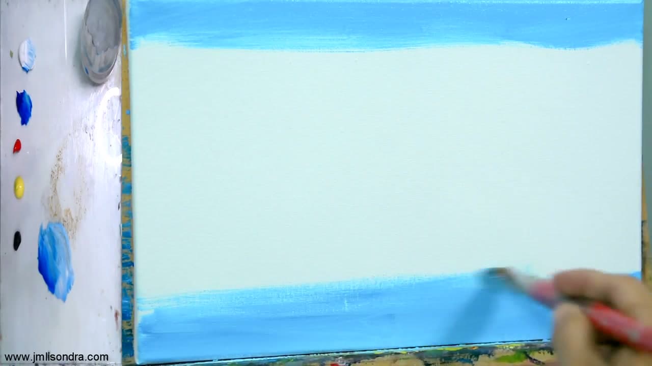 Step 2: Step 2: Block In the Sky and Water