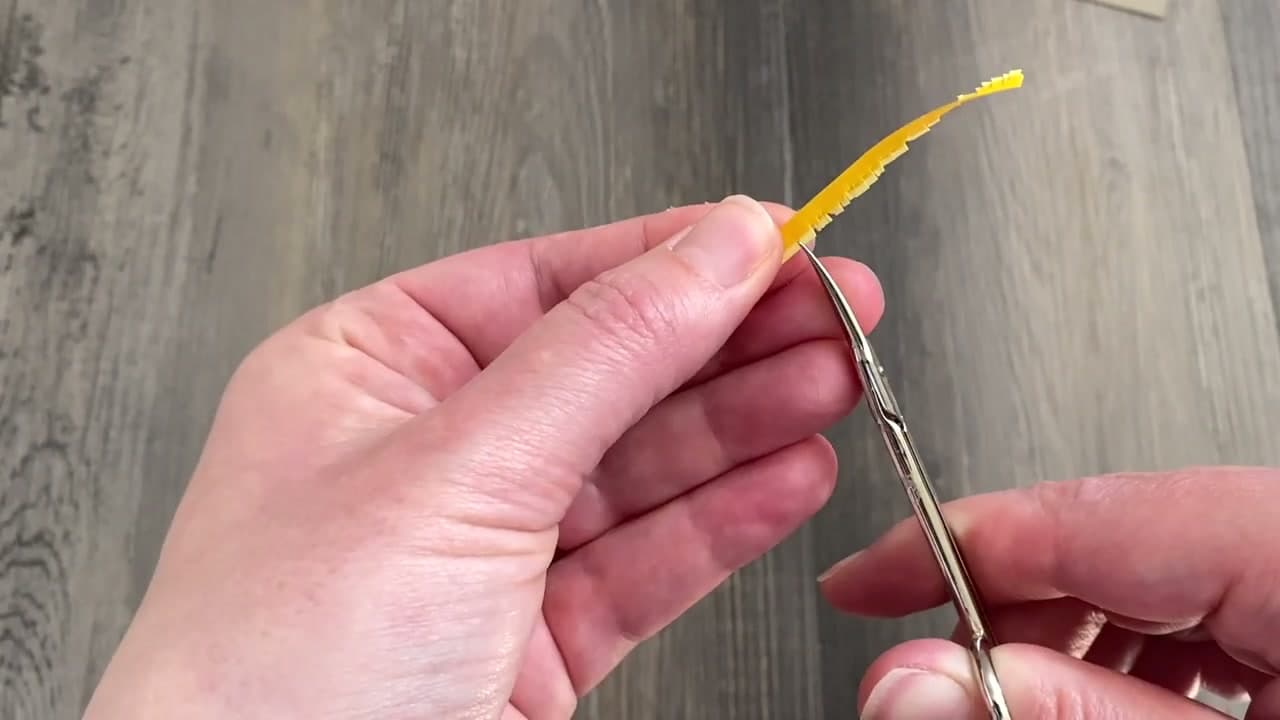 Step 3: Fringe a 4 to 6 Inch Section - How to Paper Quill a Daisy