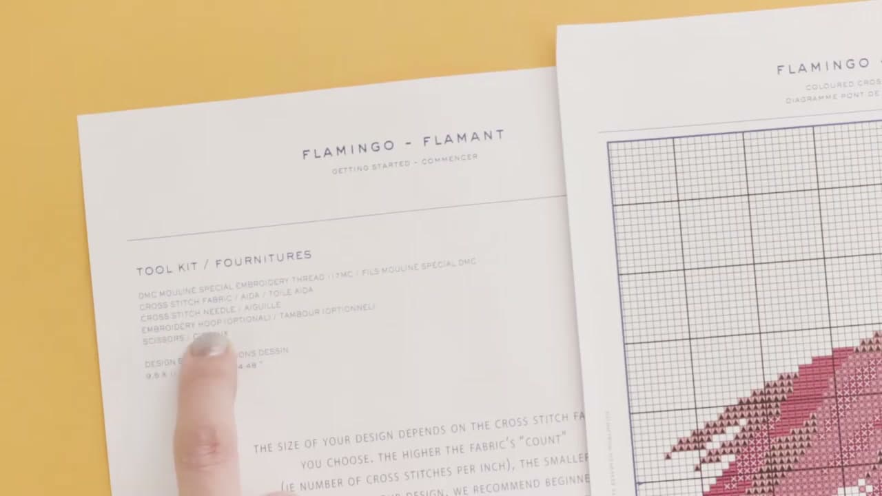 Step 3: Identify the Stitch Types - How to Read a Cross Stitch Pattern