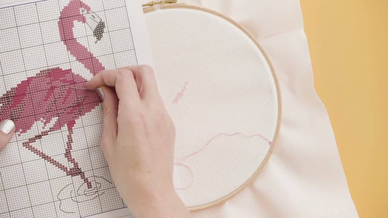 The finished result: How to Read a Cross Stitch Pattern