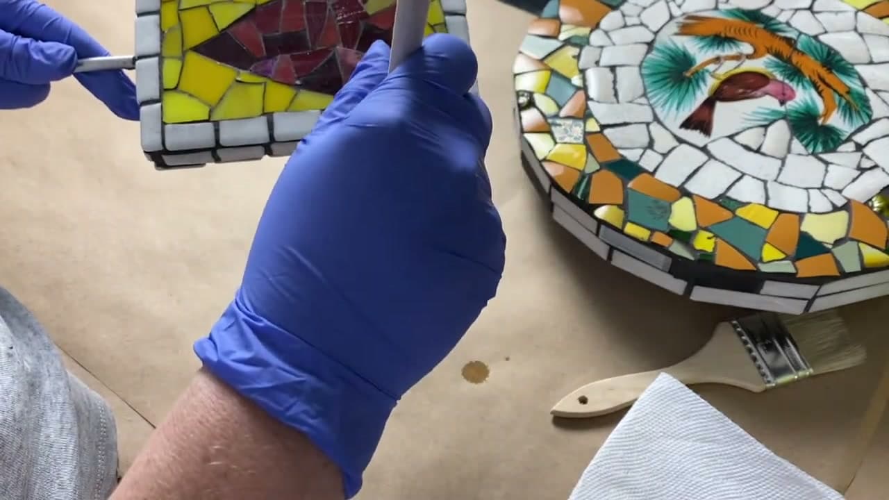 Step 2: Use a Penetrating Sealer - How to Seal a Mosaic for Outdoor Use