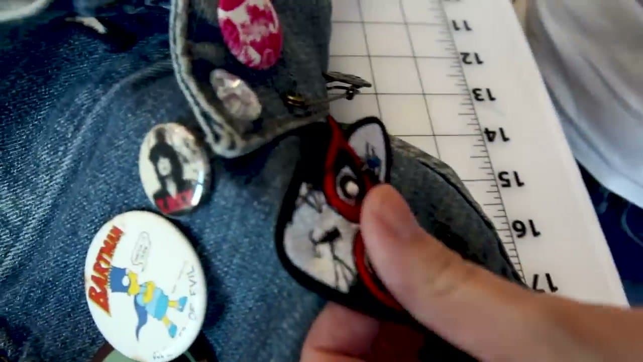 Step 4: Step 4: Push the needle up through the patch