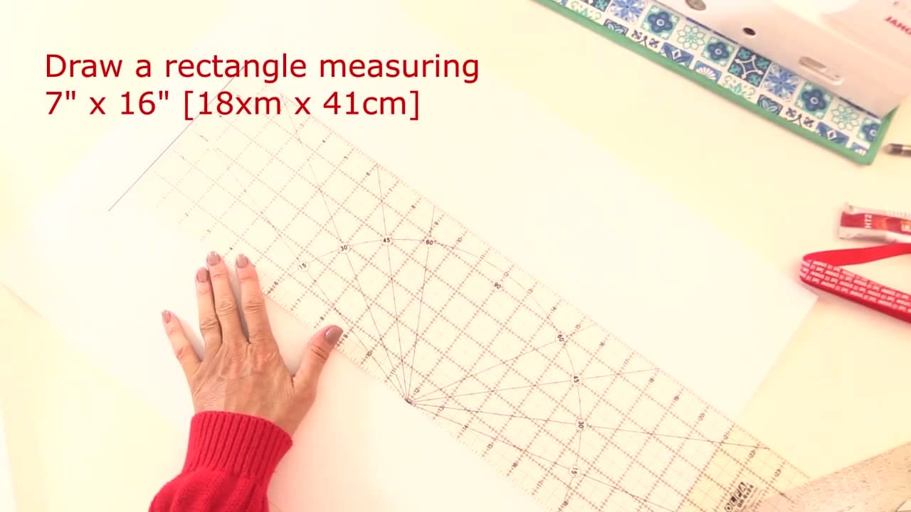 Step 1: Draw the Pattern - How to Make a Christmas Stocking