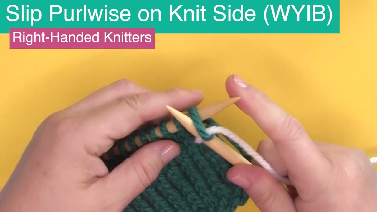 How to Slip Stitch in Knitting (Purlwise vs Knitwise)
