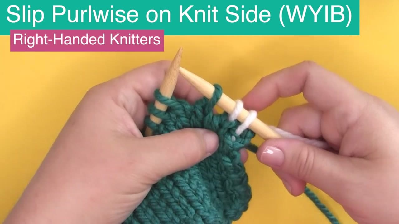 Step 2: Step 2: Slip Purlwise (The Default)
