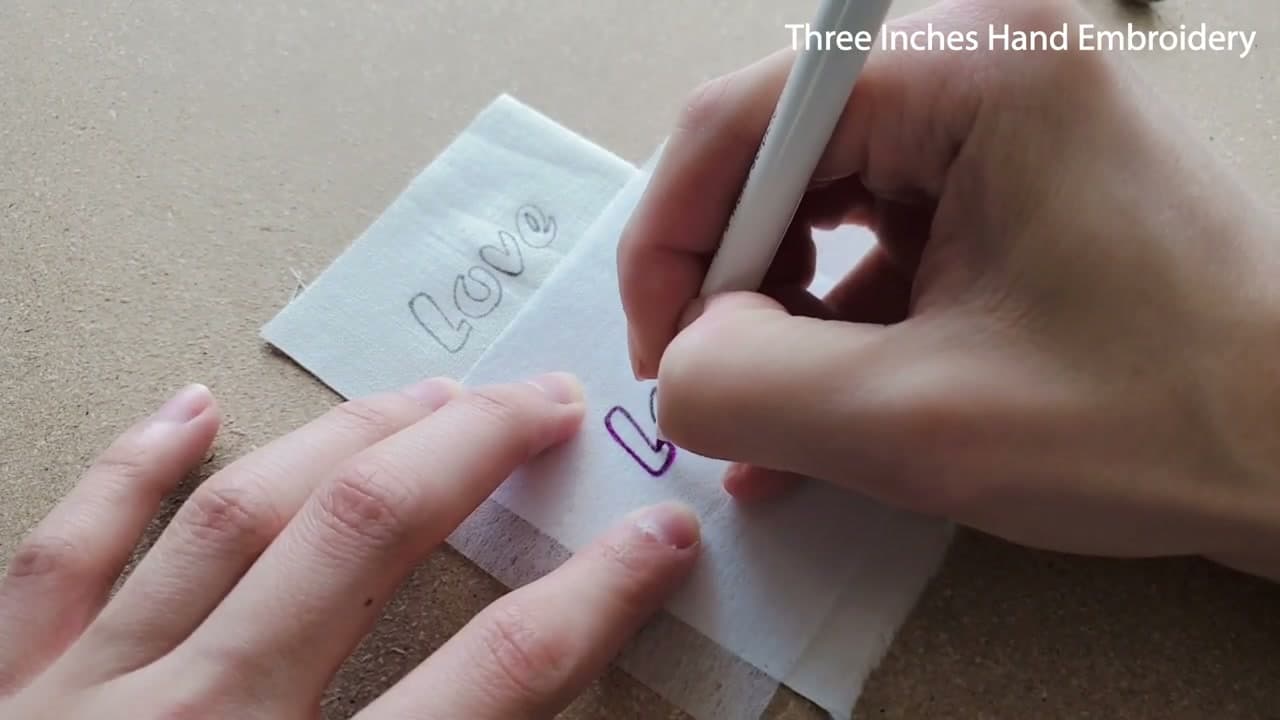 The finished result: How to Transfer an Embroidery Pattern (4 Easy Methods)