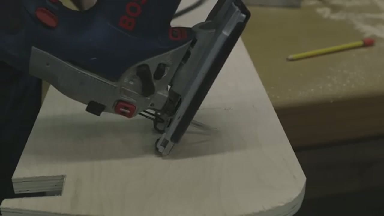The finished result: How to Use a Jigsaw
