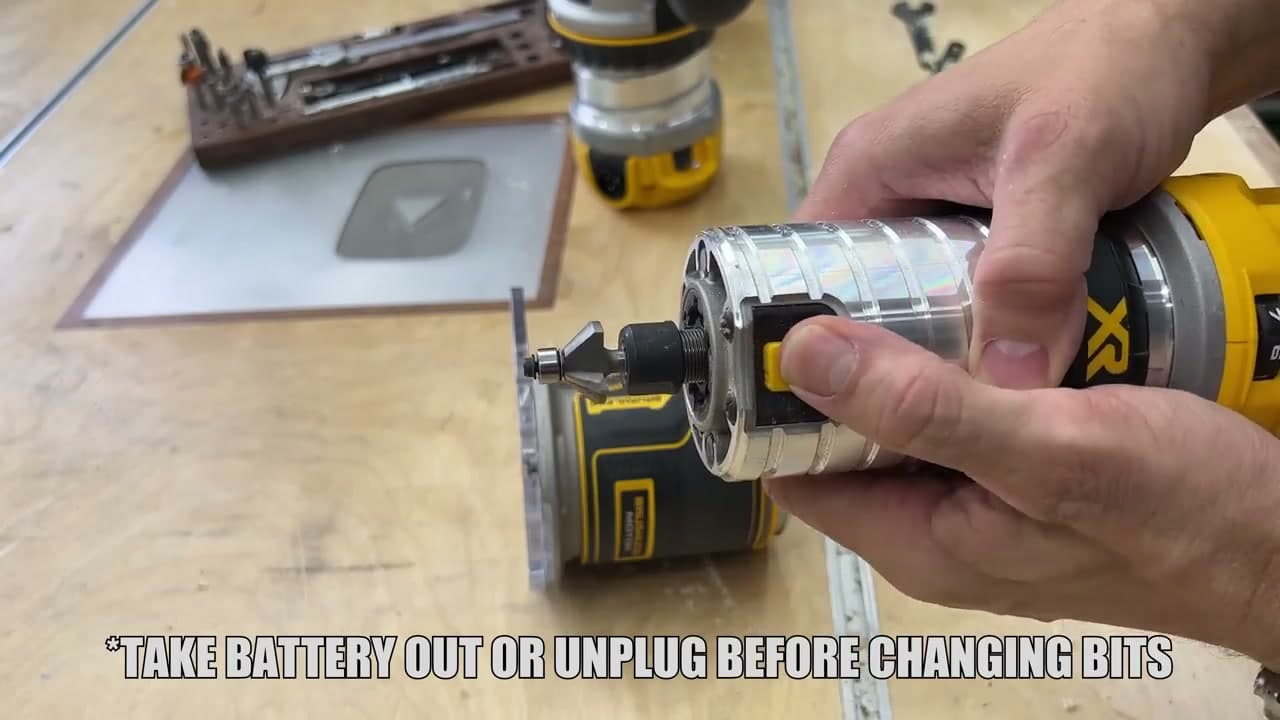 Step 3: Step 3: Install the Bit and Tighten the Collet