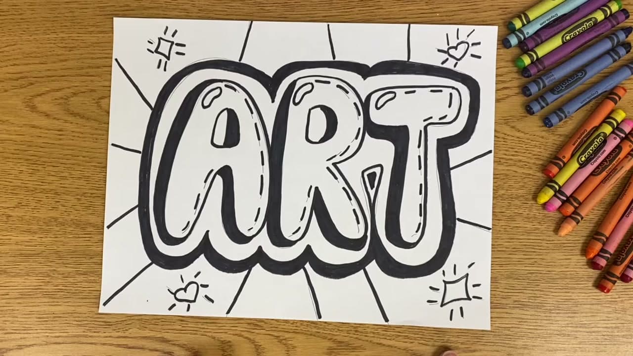 Step 6: Redraw the Bubble Letters on Paper with a Black Sharpie - How to Do Bubble Letters