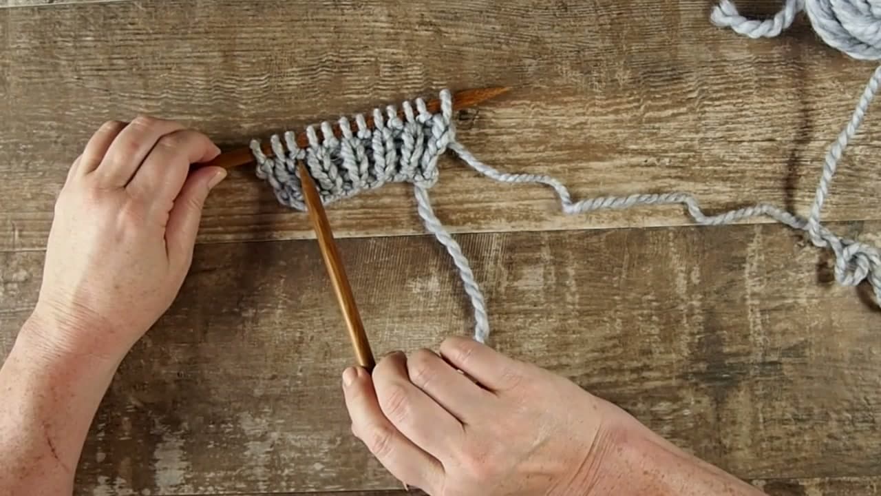 The finished result: How to Knit Ribbing: 1x1 and 2x2 Rib Stitch