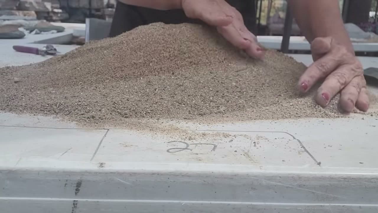 Step 3: Shape the Sand Bed - How to Make a Concrete Leaf Casting