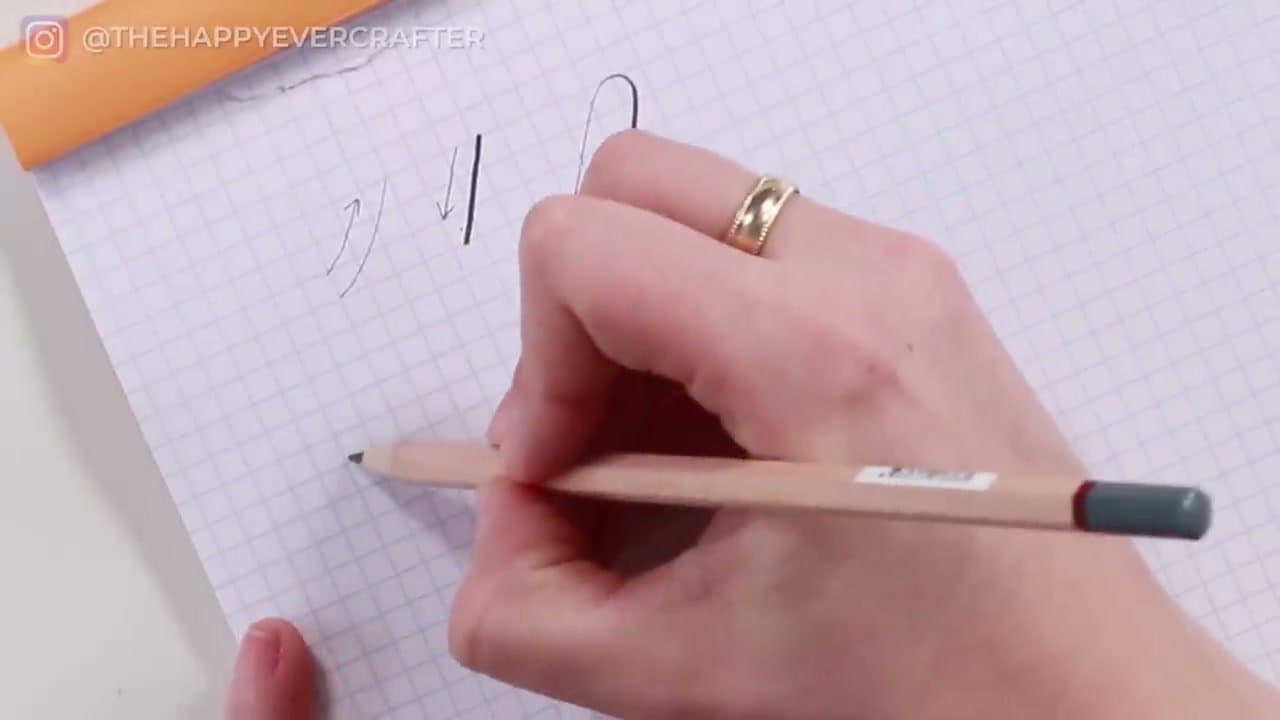 Step 2: Learn the Light-Up, Hard-Down Rule - How to Learn Calligraphy: 7 Step Beginner Tutorial With Just a Pencil