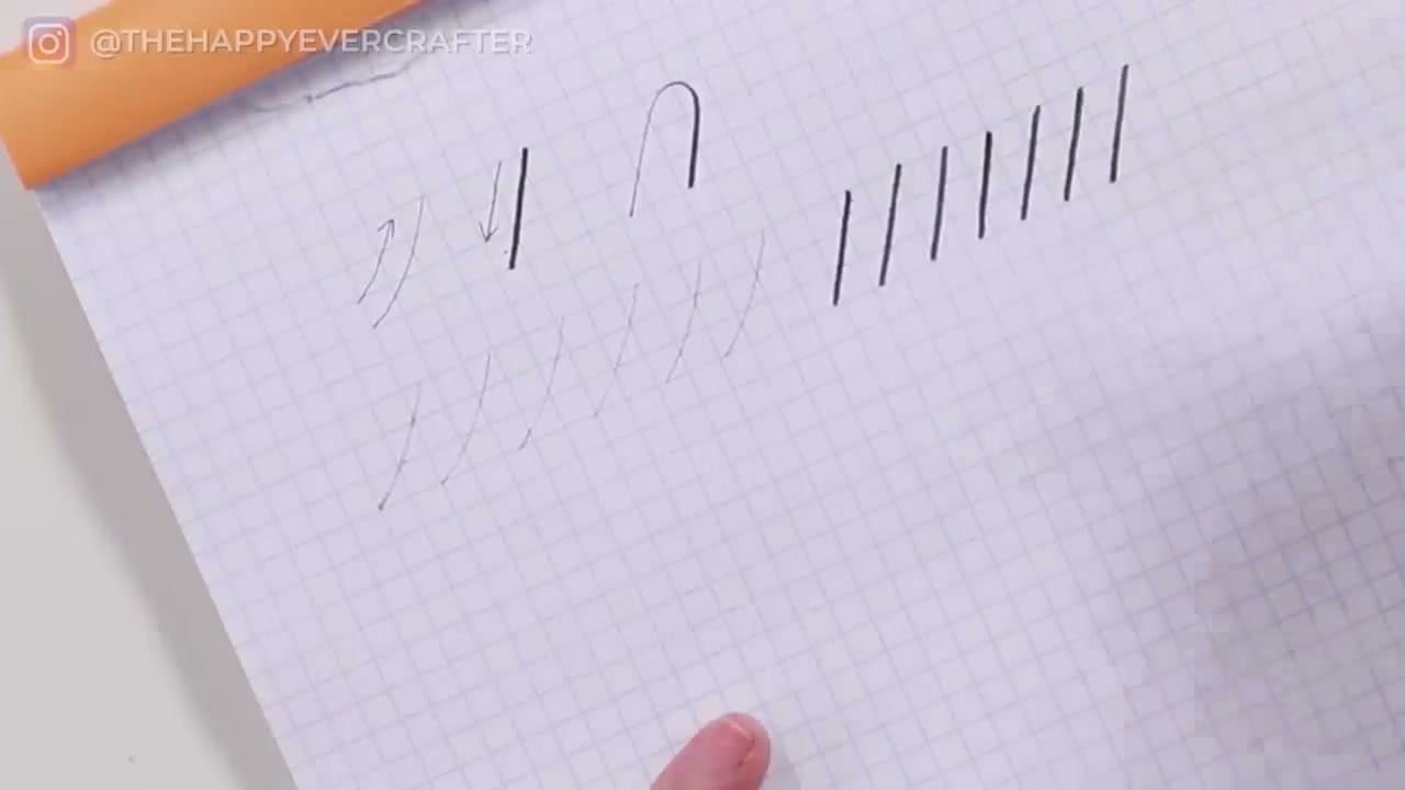Step 3: Practice the Upstroke - How to Learn Calligraphy: 7 Step Beginner Tutorial With Just a Pencil