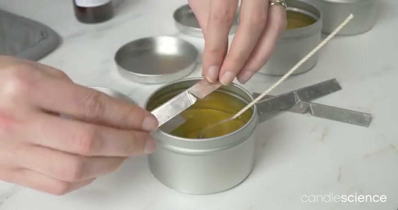 Step 7: Step 7: Center the Wick as It Sets