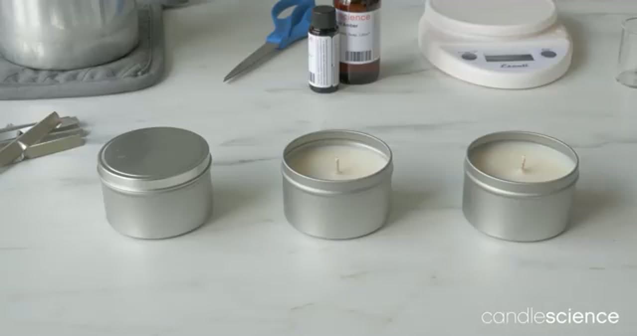 The finished result: How to Make a Soy Candle at Home