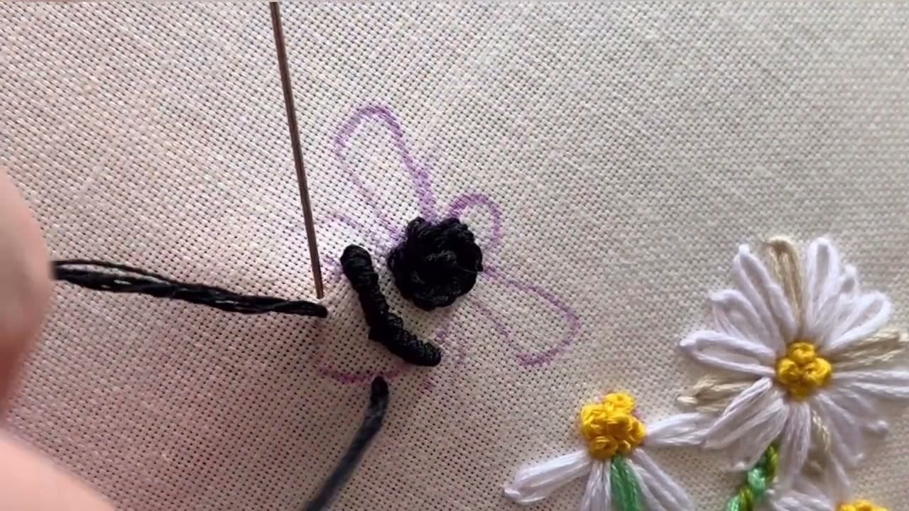 Step 3: Step 3: Coil the Black Body with Bullion Knots
